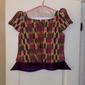 African attire newly made-purple/multi-colored